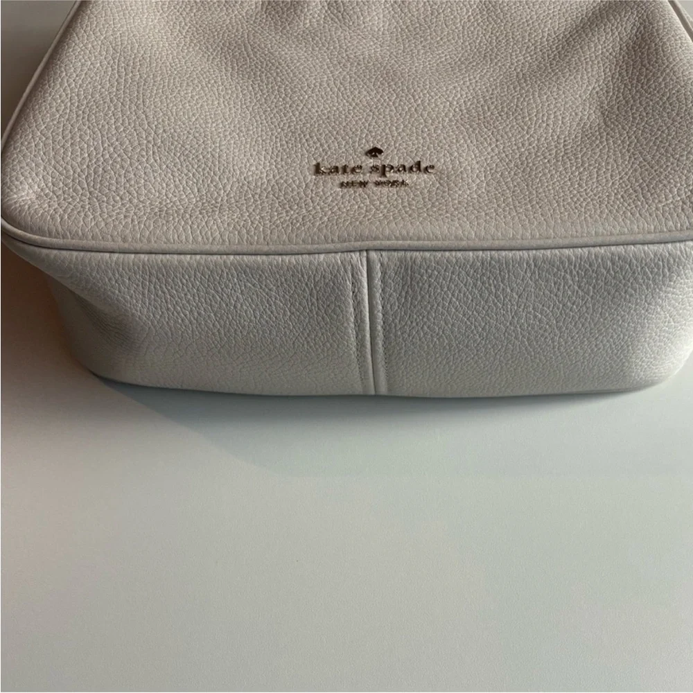 Kate Spade Rosie Shoulder Bag Parchment White Leather Purse KF086